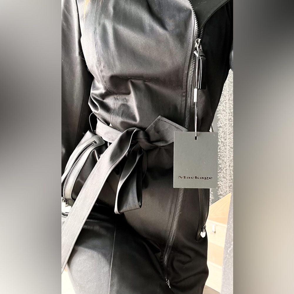 Mackage Trench Coat, ESTELLE-S6 XS Black